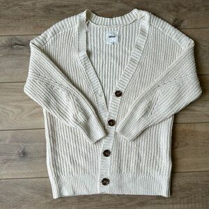 Aerie cableknit cream ivory cardigan